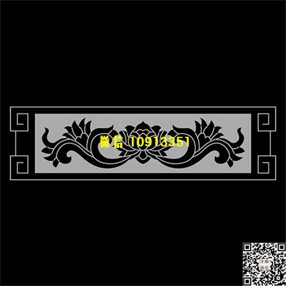 精雕图255杨花栏板精雕图线雕图线条图单线铣底图_电脑雕刻plt文泰矢量图精雕图浮雕图